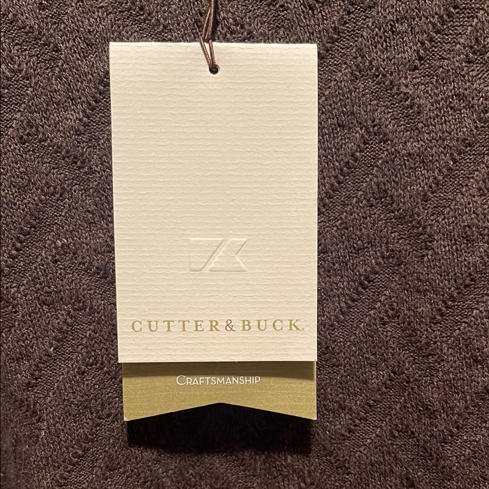 Cutter & Buck Brown V-Neck Sweater - Picture 4 of 12